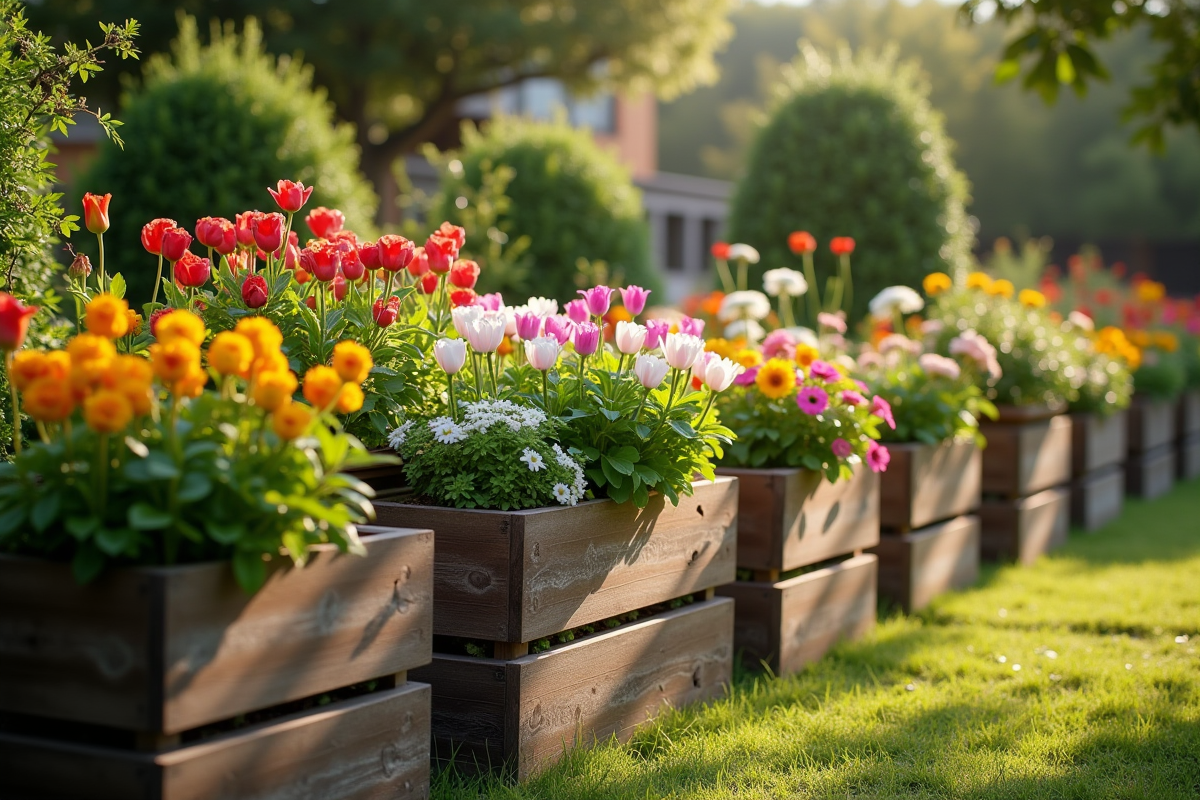 jardinières bois