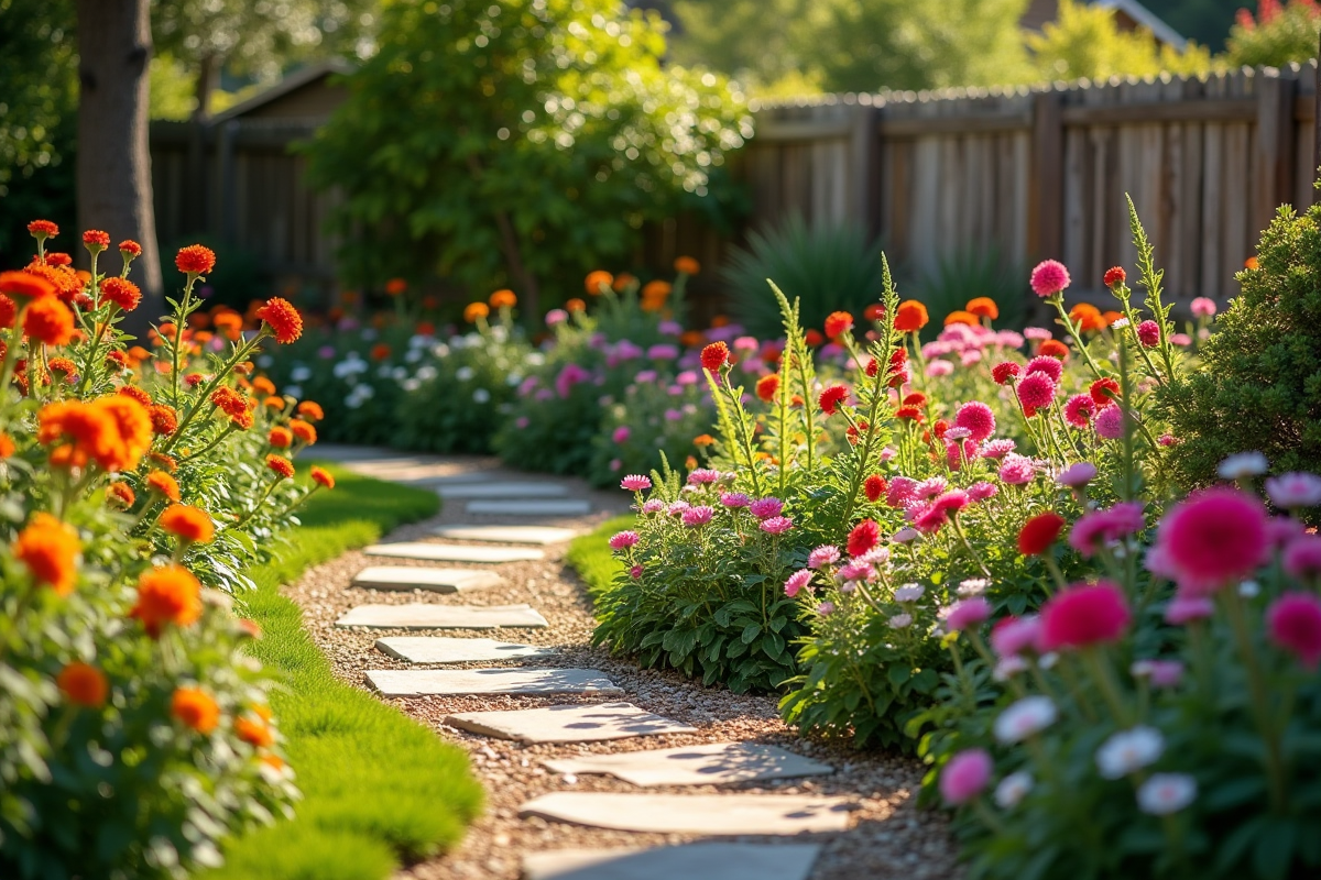 fleurs colorées